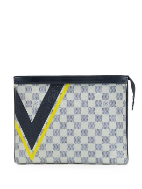 Louis Vuitton Pre-Owned 2017 Damier Azur Americas Cup Pochette Voyage MM clutch bag