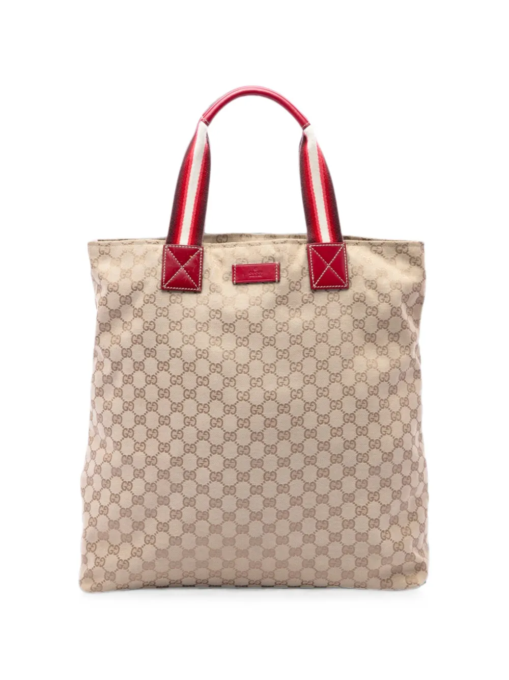 Gucci Pre-Owned 2016-2026 GG Canvas Web Vertical tote bag - Toni neutri