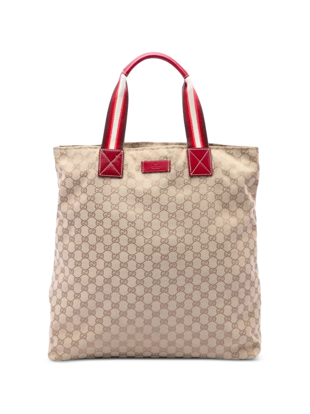 Gucci Pre-Owned 2016-2026 GG Canvas Web Vertical tote bag - Toni neutri
