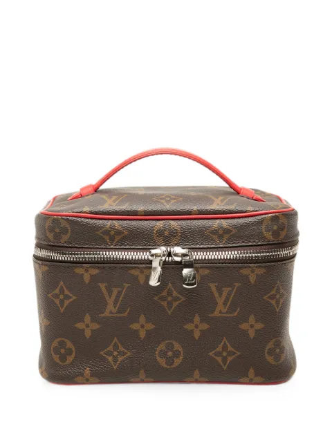 Louis Vuitton Pre-Owned 2021-2026 Monogram Macassar Nice Mini Case vanity bag