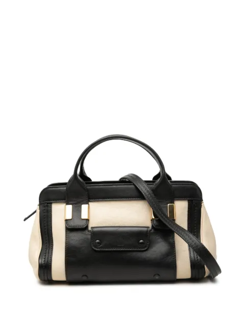 Chloé Pre-Owned 2015 Small Bicolor Leather Alice satchel