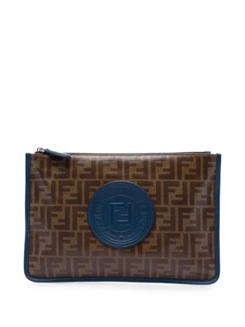 Fendi Pre-Owned 2010-2026 Zucca Coated Canvas clutch bag