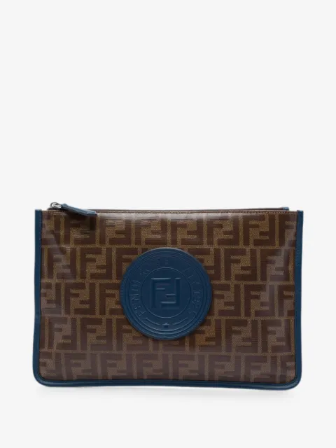 Fendi Pre-Owned 2010-2026 Zucca Coated Canvas clutch bag