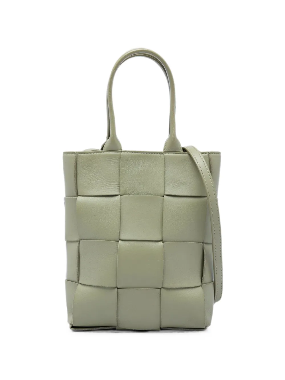 Bottega Veneta Pre-Owned 2012-2026 Mini Maxi Nappa Intrecciato North South Cassette Tote satchel - Verde