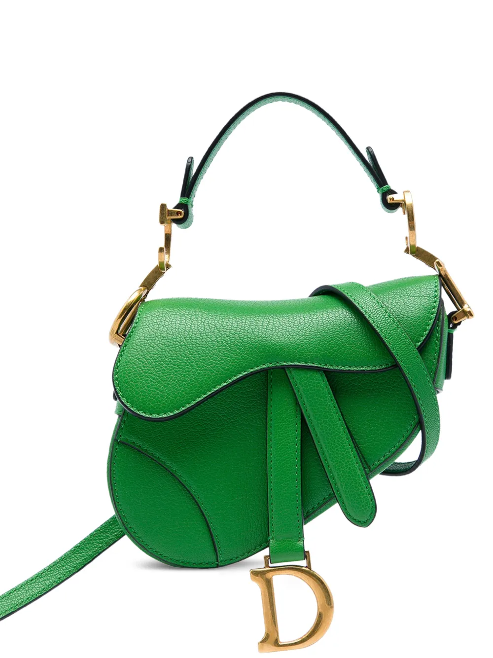 Christian Dior Pre-Owned 2022 Micro Goatskin Saddle Bag satchel - Grün