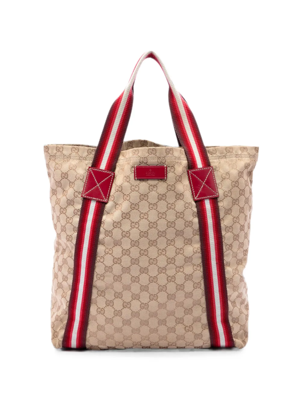 Gucci Pre-Owned 2016-2026 GG Canvas Web tote bag - Toni neutri
