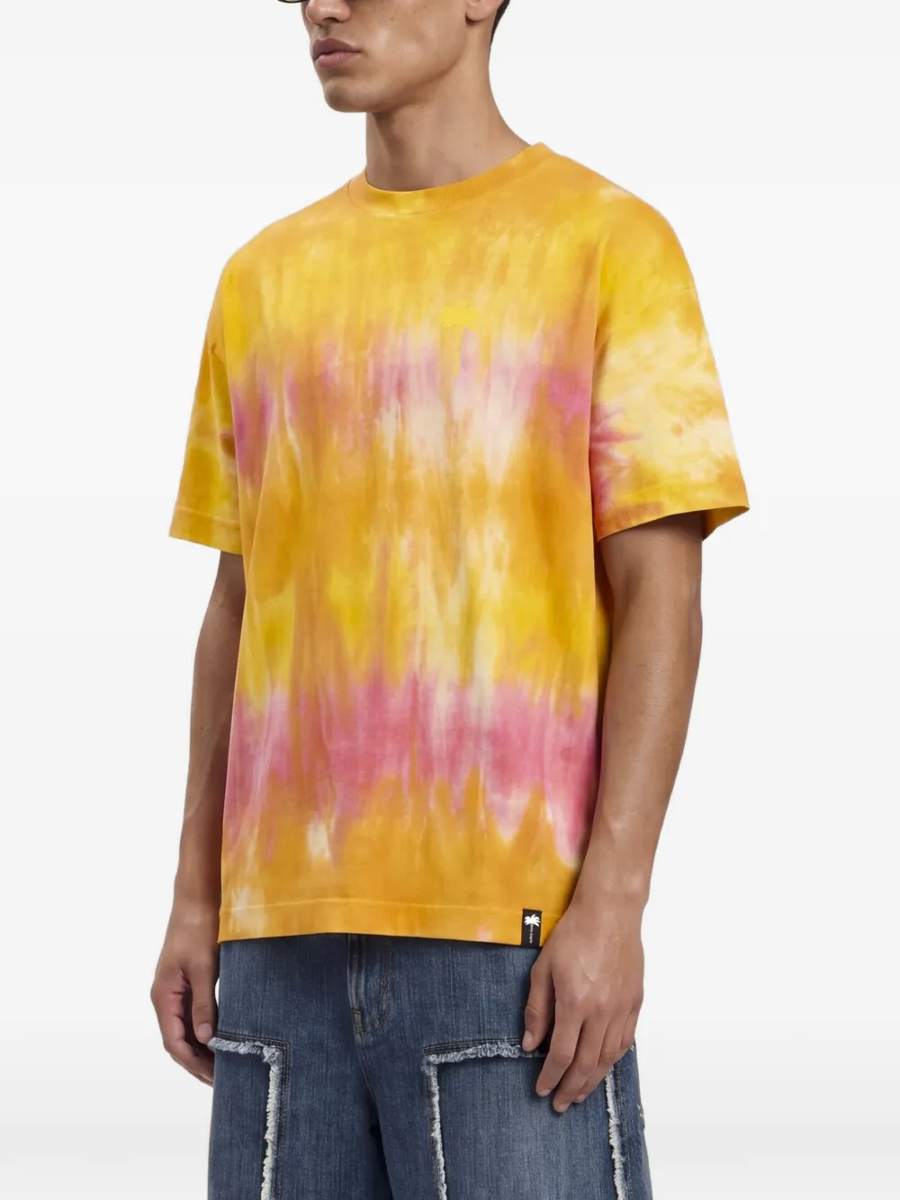 Palm Angels x Hï Ibiza T-shirt met tie-dye print Oranje