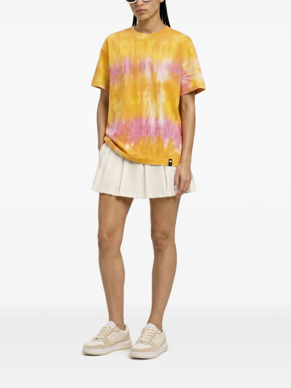 Palm Angels x Hï Ibiza T-shirt met tie-dye print Oranje