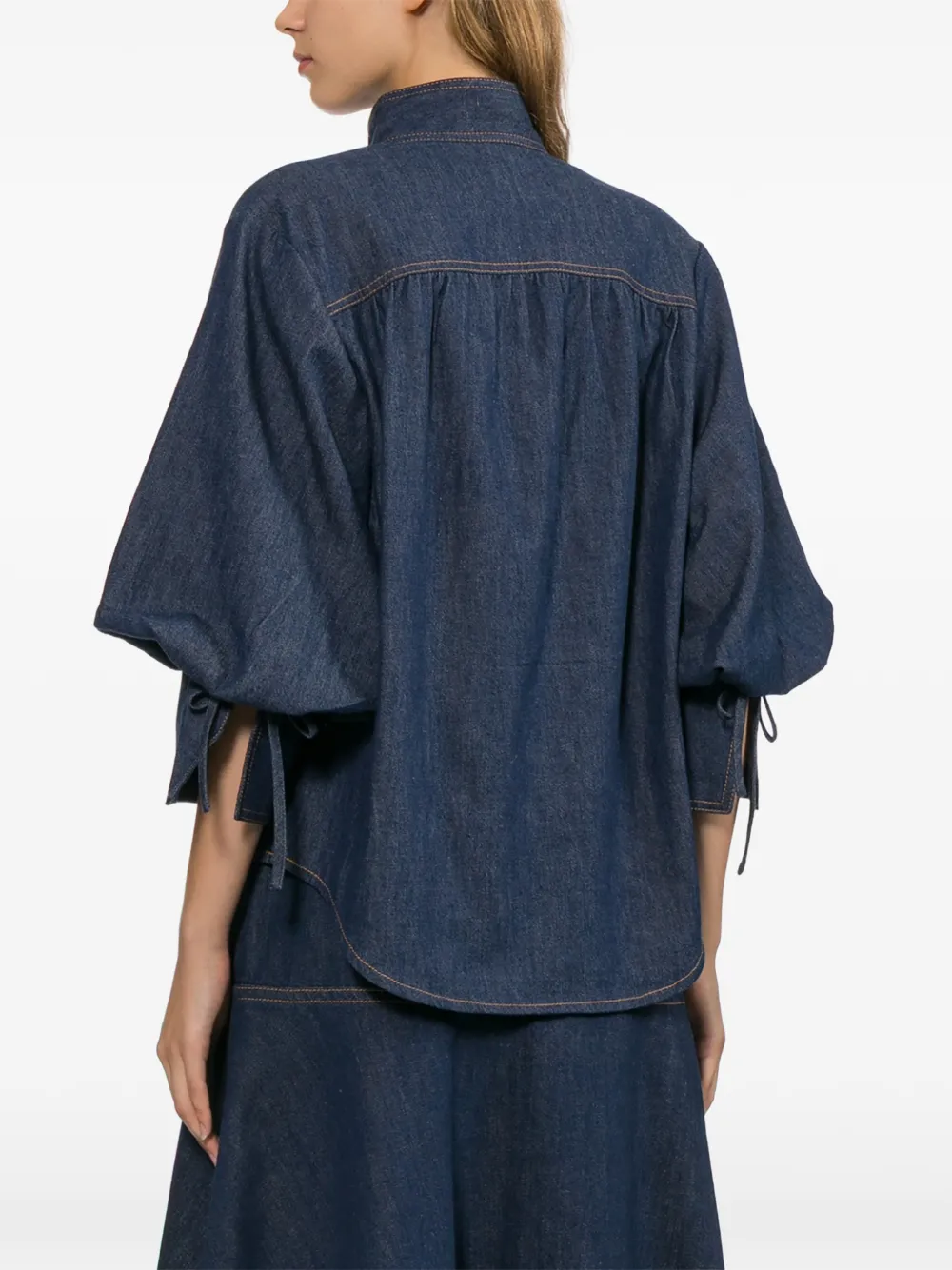 ZIMMERMANN Billow denim blouse Blauw