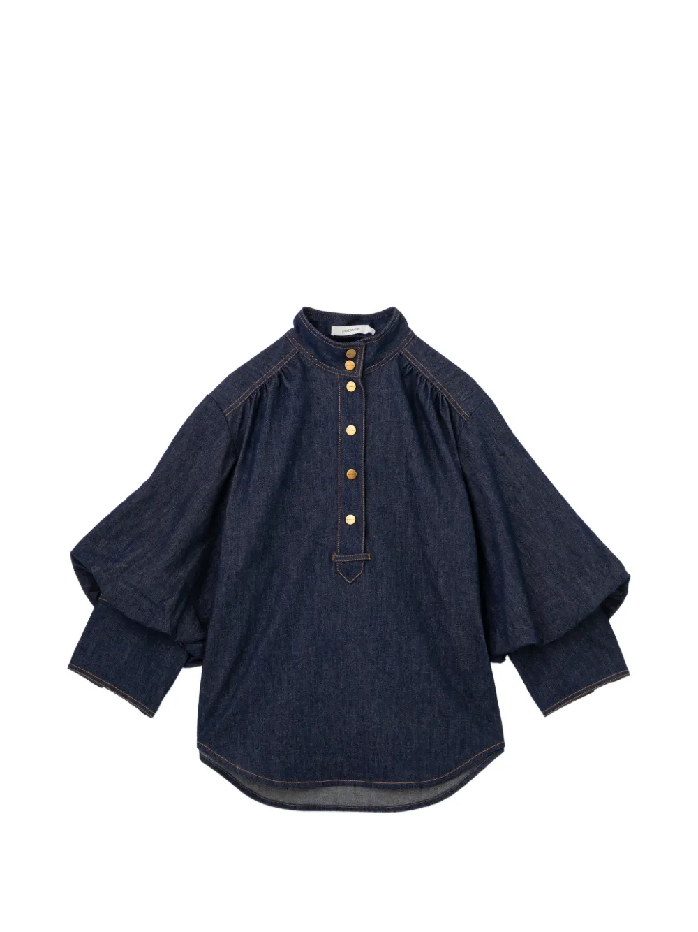 ZIMMERMANN Billow denim blouse - Blau