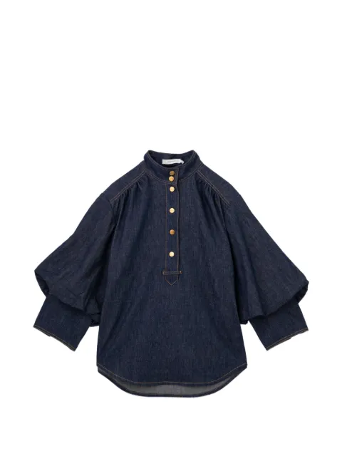 ZIMMERMANN Billow denim blouse