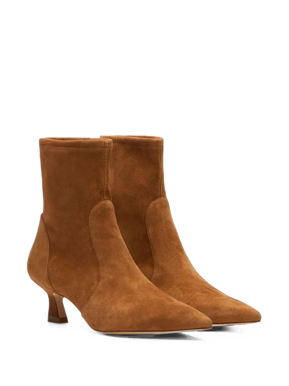 Stuart Weitzman Vinnie sculptural-heel ankle boots Bruin