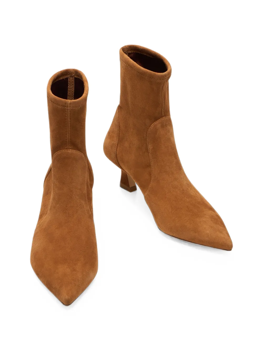 Stuart Weitzman Vinnie sculptural-heel ankle boots Bruin