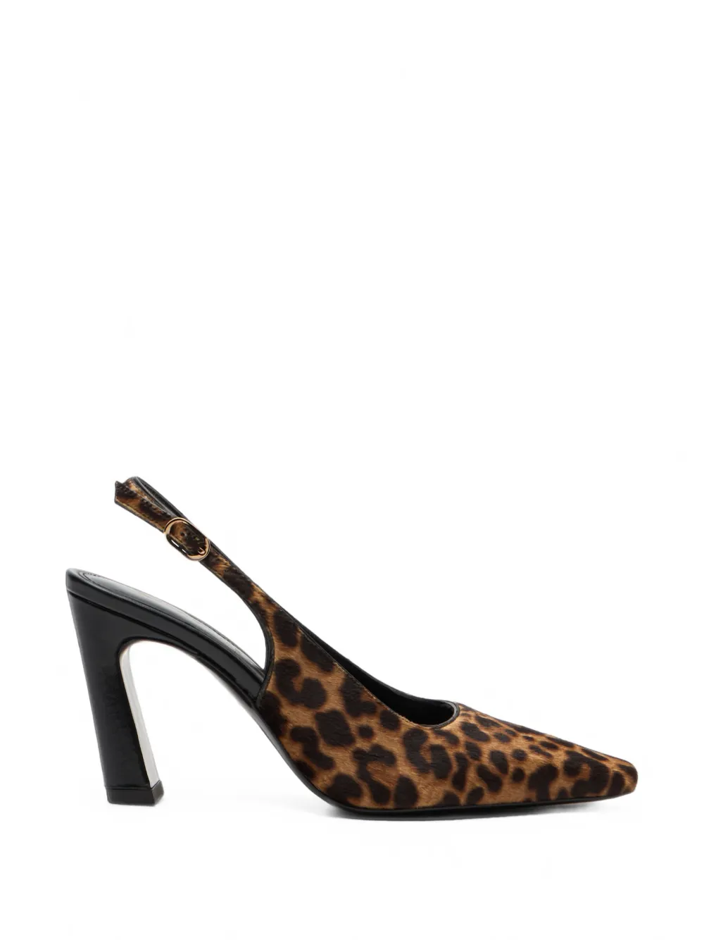 Stuart Weitzman Stassi leopard-print slingback pumps Bruin