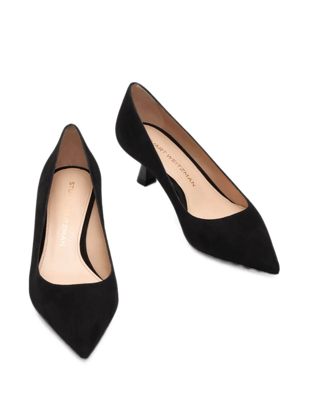 Stuart Weitzman Stuart Sculpt pointed-toe pumps Zwart