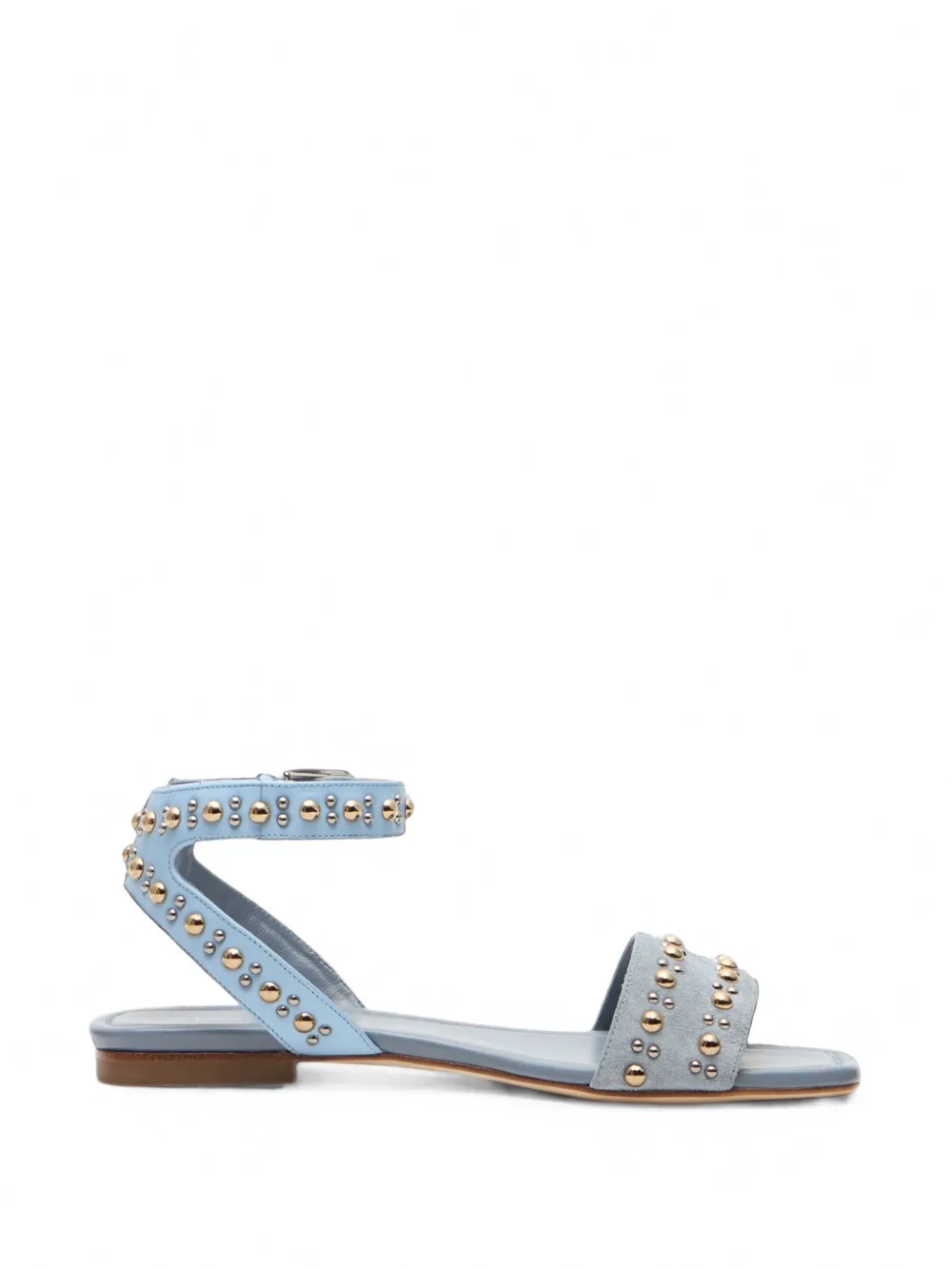 Stuart Weitzman Perry stud-embellished sandals Blauw