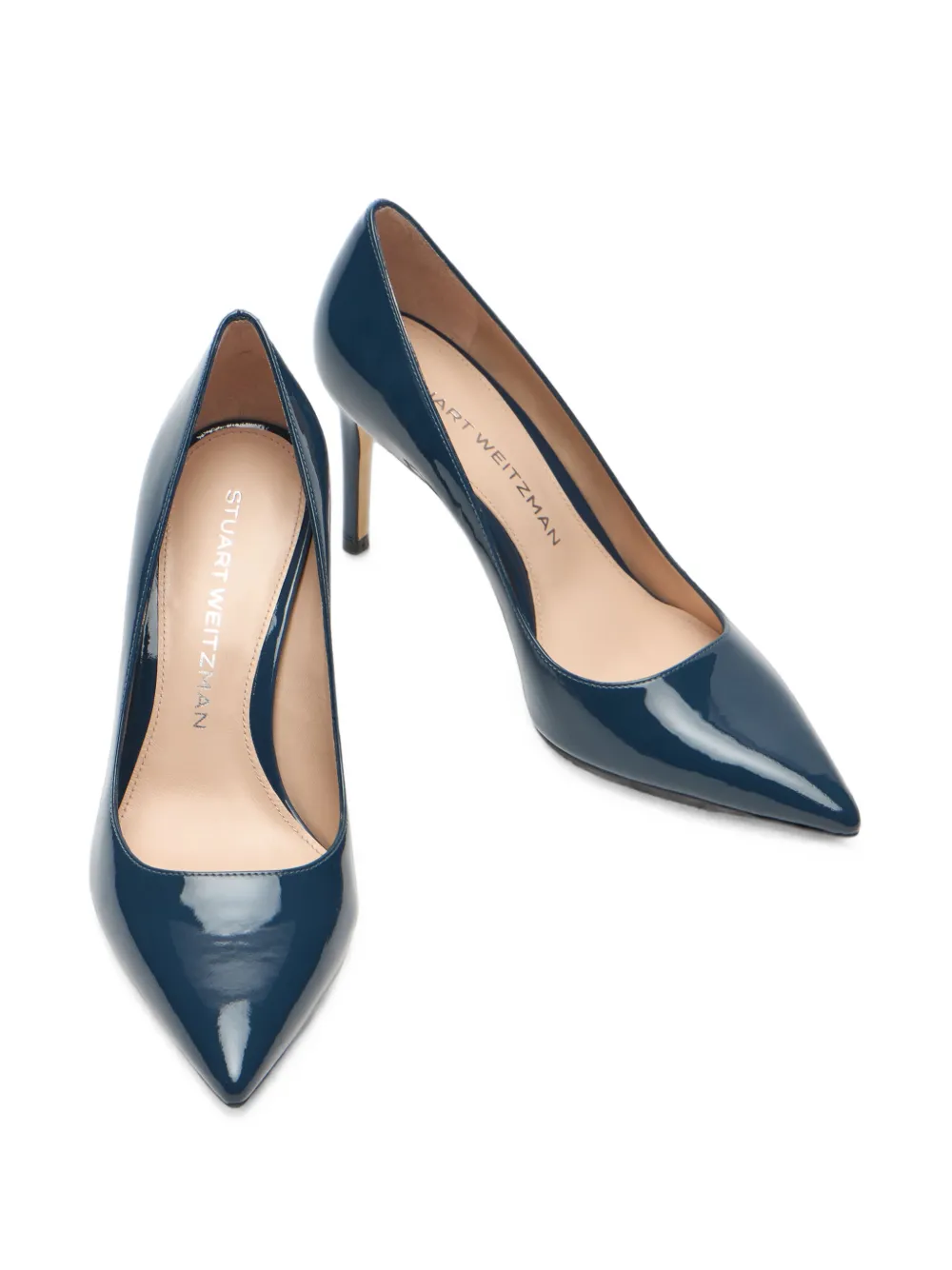 Stuart Weitzman Stuart Power pointed-toe pumps Blauw