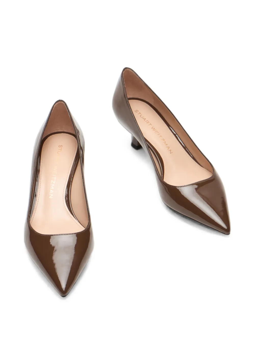 Stuart Weitzman Stuart Sculpt pointed-toe pumps Bruin