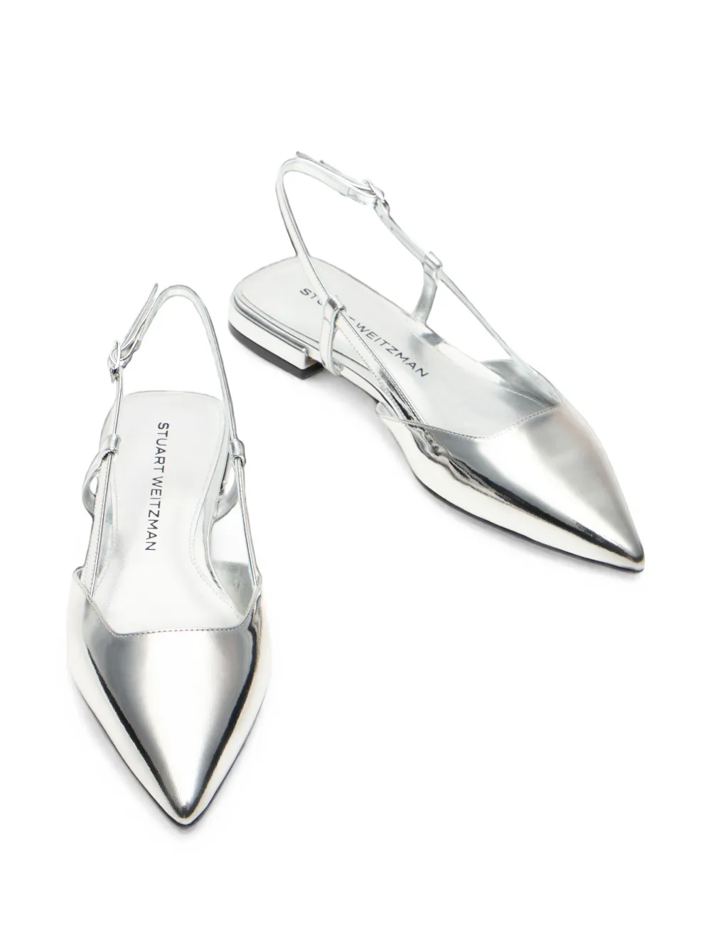 Stuart Weitzman Vinnie slingback pumps Zilver