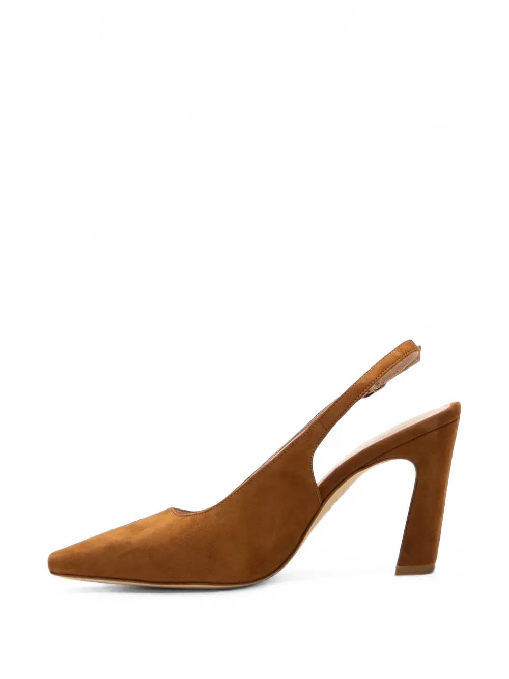 Stuart Weitzman Stassi slingback suede pumps Bruin