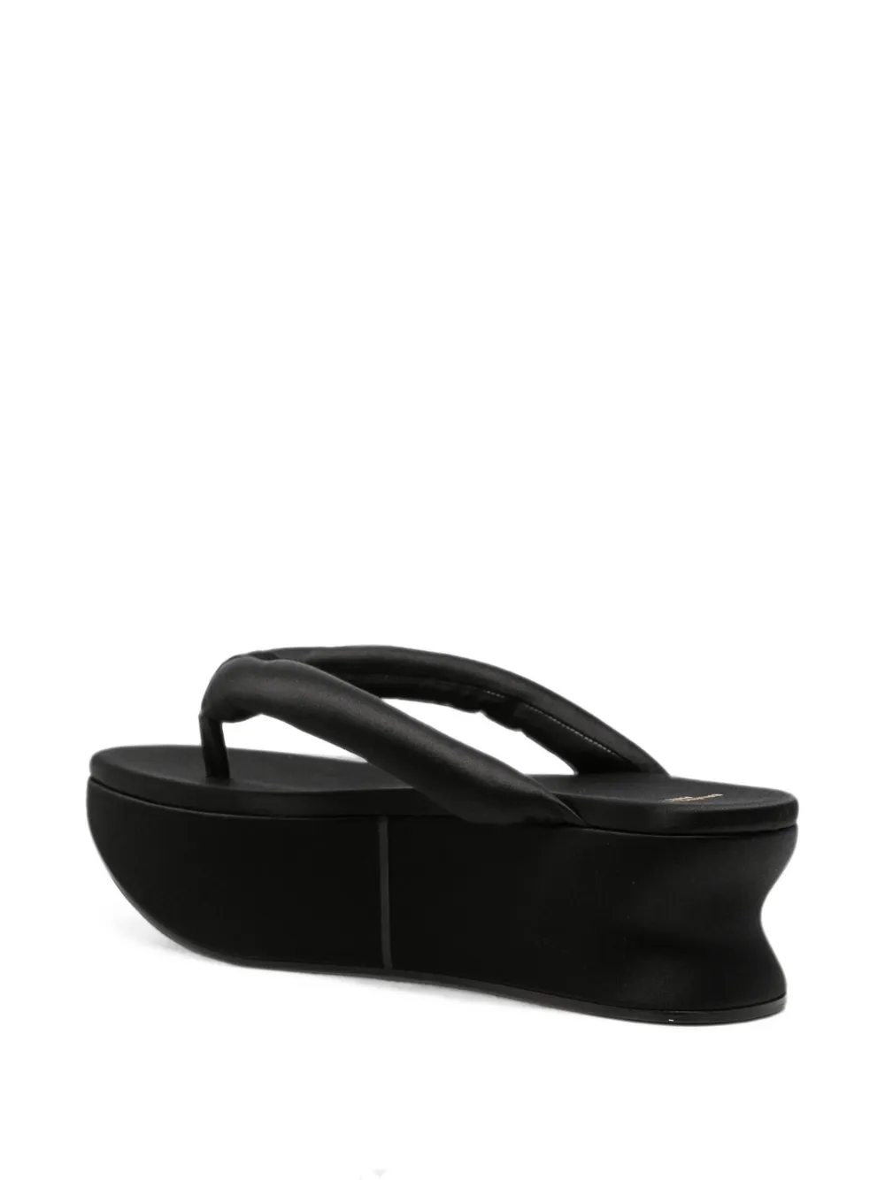 Balenciaga Gaeta gewatteerde sandalen met sleehak Zwart