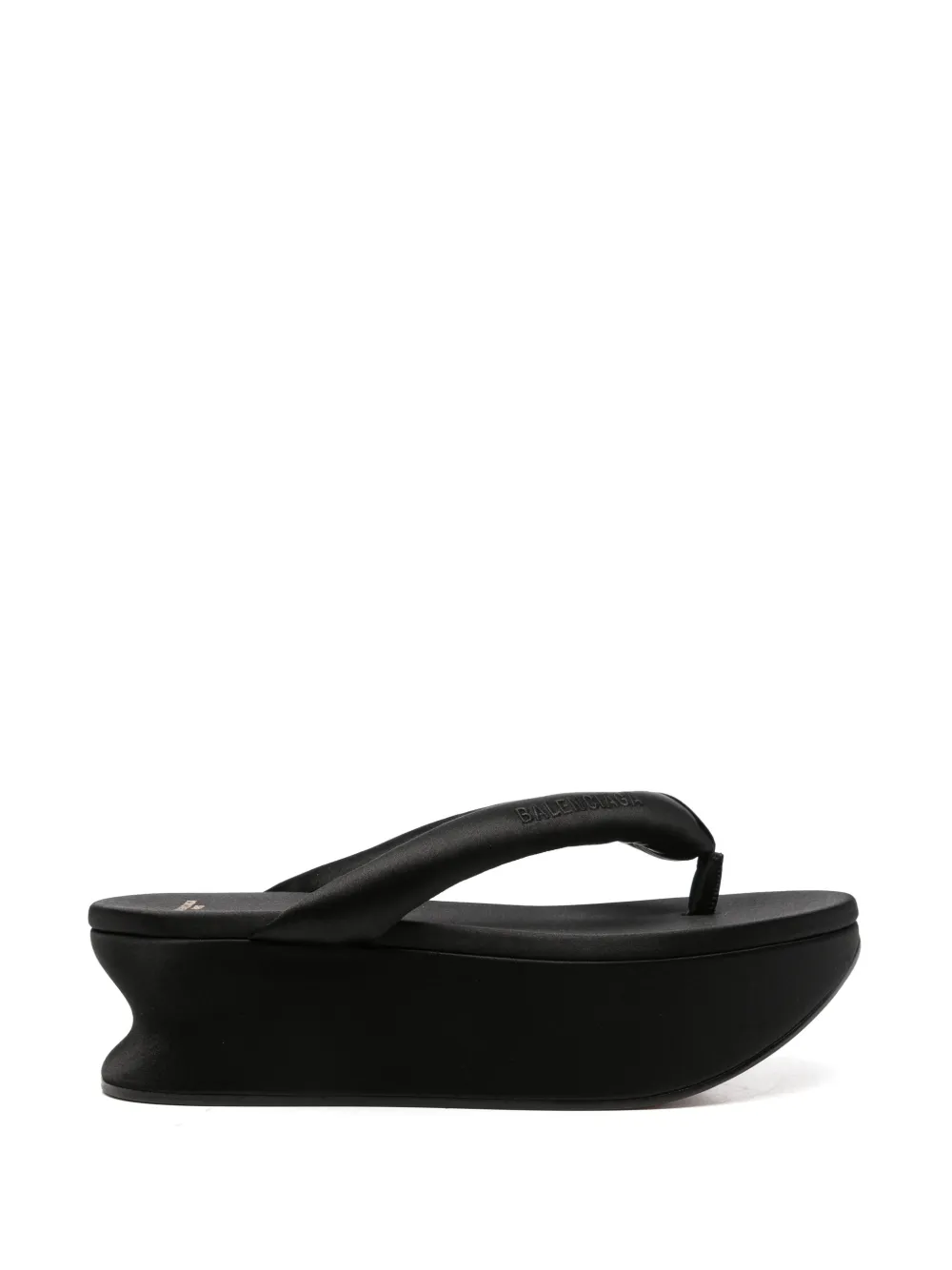 Balenciaga Gaeta gewatteerde sandalen met sleehak Zwart