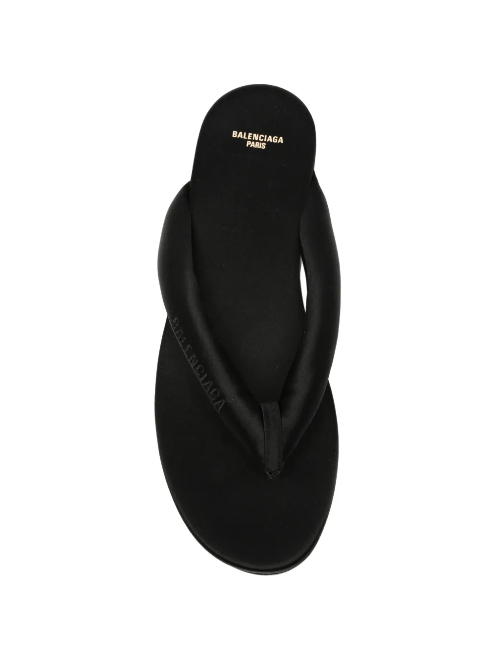 Balenciaga Gaeta gewatteerde sandalen met sleehak Zwart