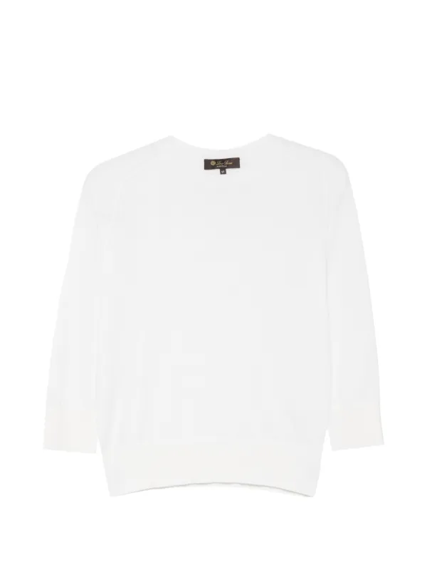 Loro Piana Piuma Crewneck in White