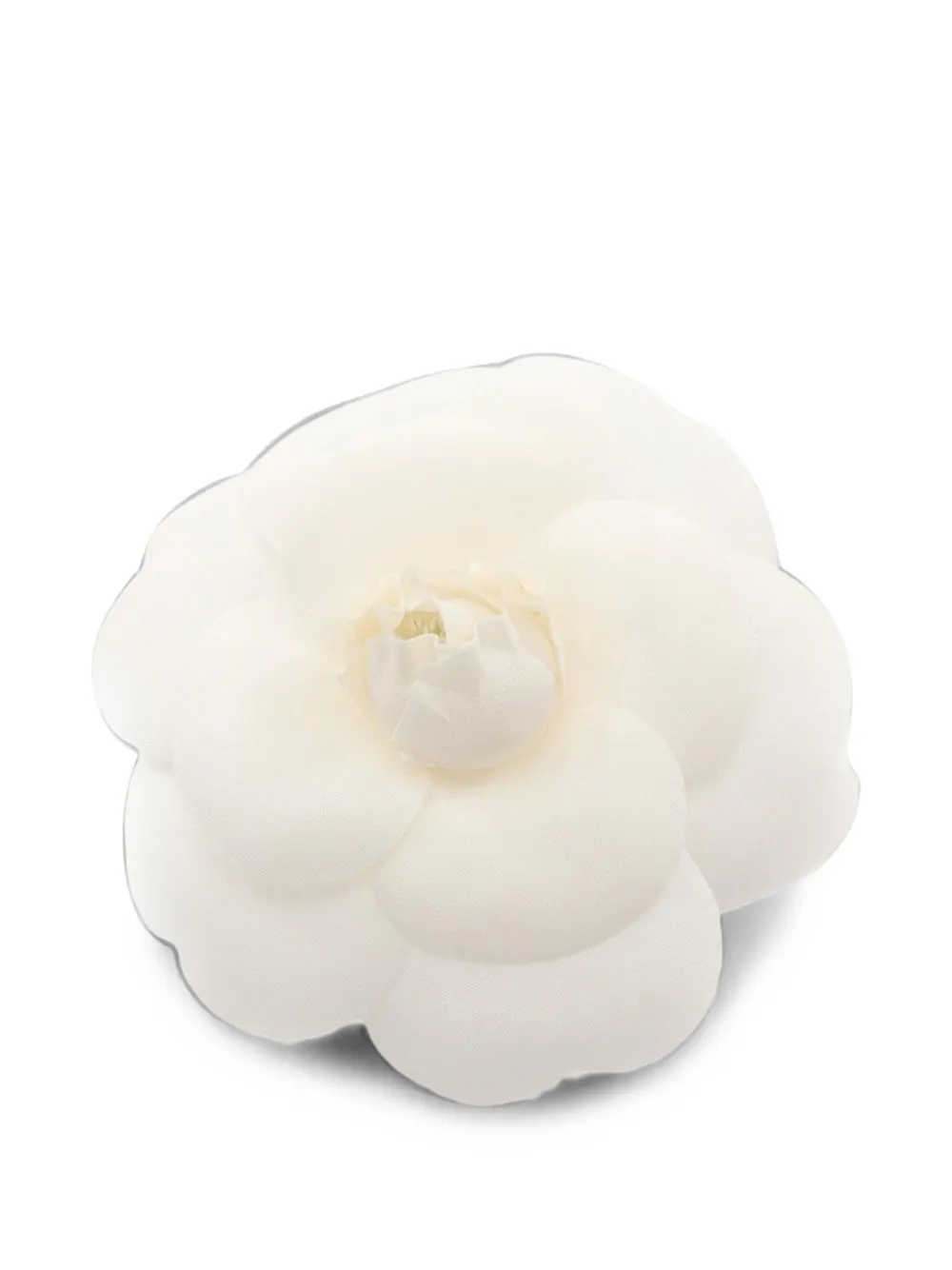 CHANEL Pre-Owned 1970-1980 Canvas Camelia Brooch costume brooch - Weiß