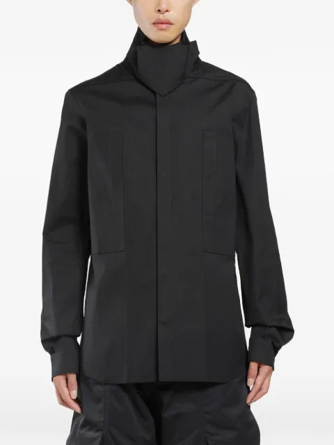 Rick Owens Tower Runway outershirt in heavy poplin