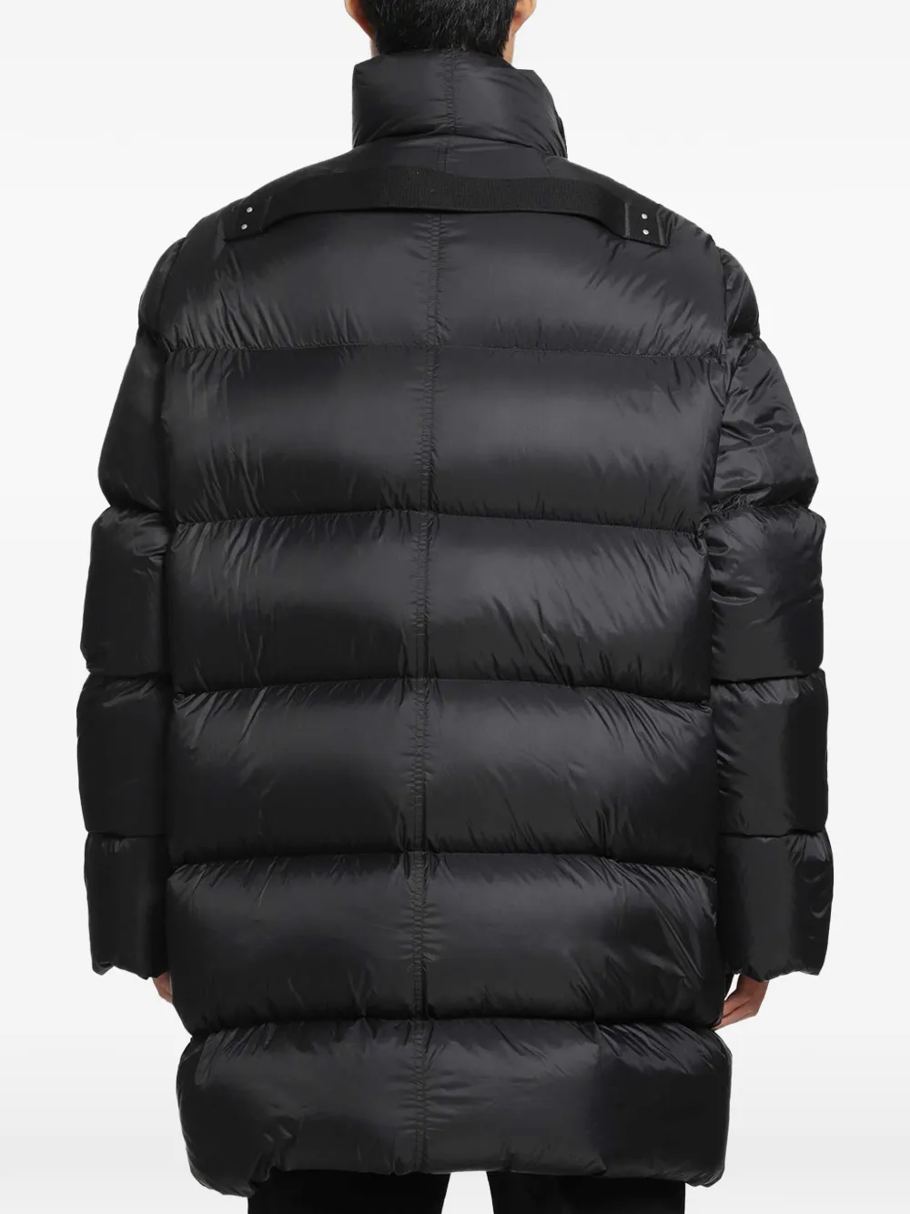 Rick Owens Turtle padded down coat Zwart