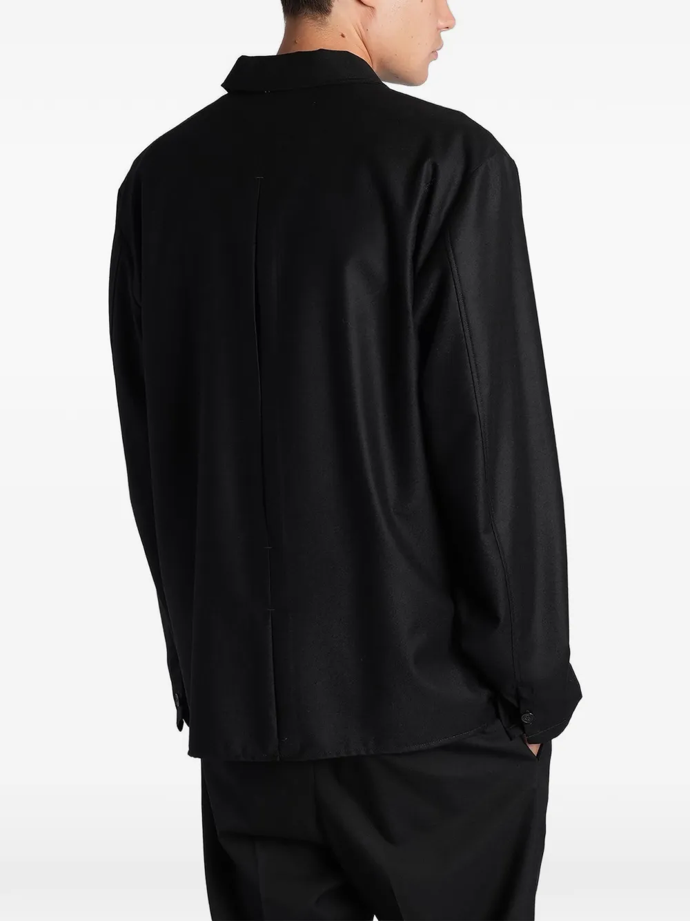 Greyed Luna shirtjack met knopen Zwart