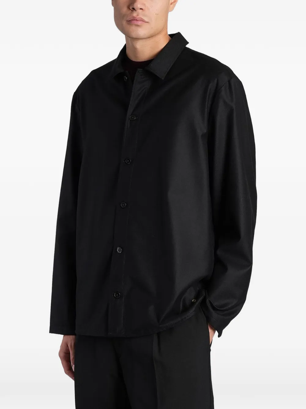 Greyed Luna shirtjack met knopen Zwart