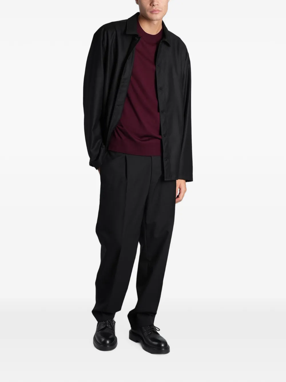 Greyed Luna shirtjack met knopen Zwart