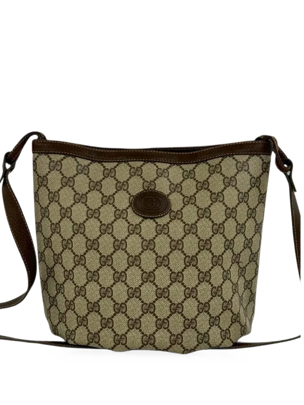 Gucci Pre-Owned 20th Century GG Supreme Web Umhängetasche - Nude
