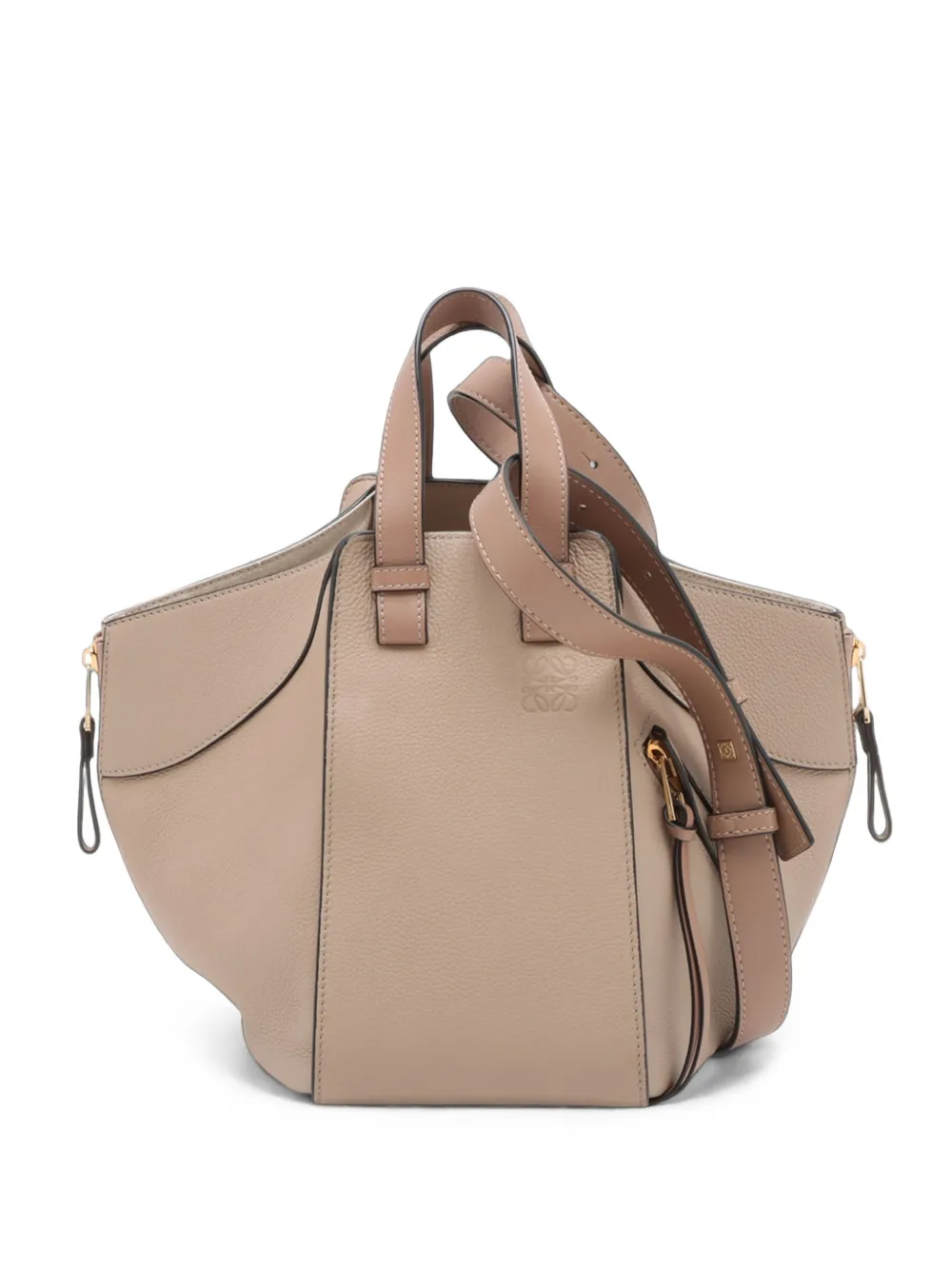 Loewe Pre-Owned 2010-2026 Small Leather Hammock Bag satchel - Nude