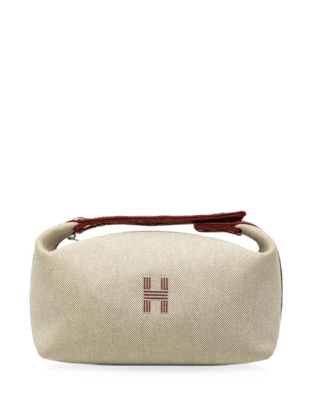 Hermès Pre-Owned 2020-2026 Small H Plume Bride A Brac Case vanity bag - Nude