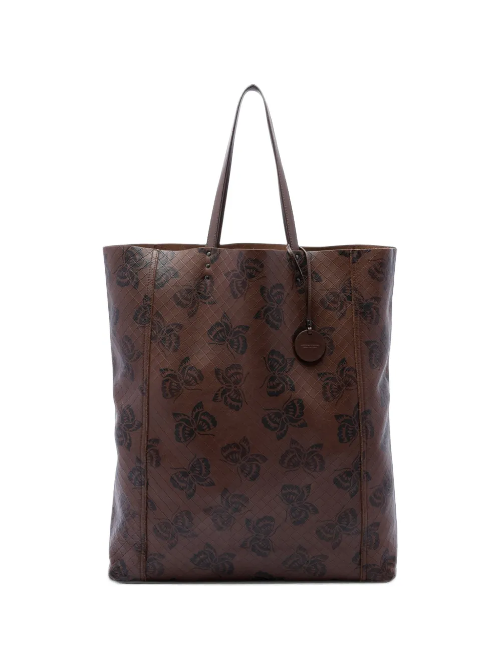 Bottega Veneta Pre-Owned Borsa tote Intrecciomirage Butterfly in pelle 2012-2026 - Marrone