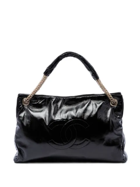 CHANEL Pre-Owned 2008-2009 Crinkled Patent Rodeo Drive tote bag