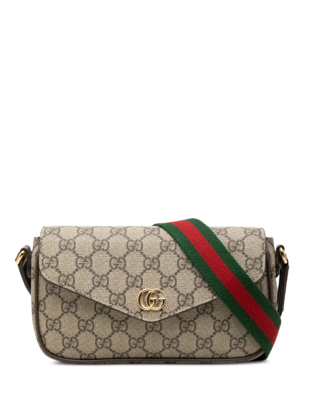 Gucci Pre-Owned 2016-2026 GG Supreme Web Ophidia Pochette crossbody bag - Toni neutri