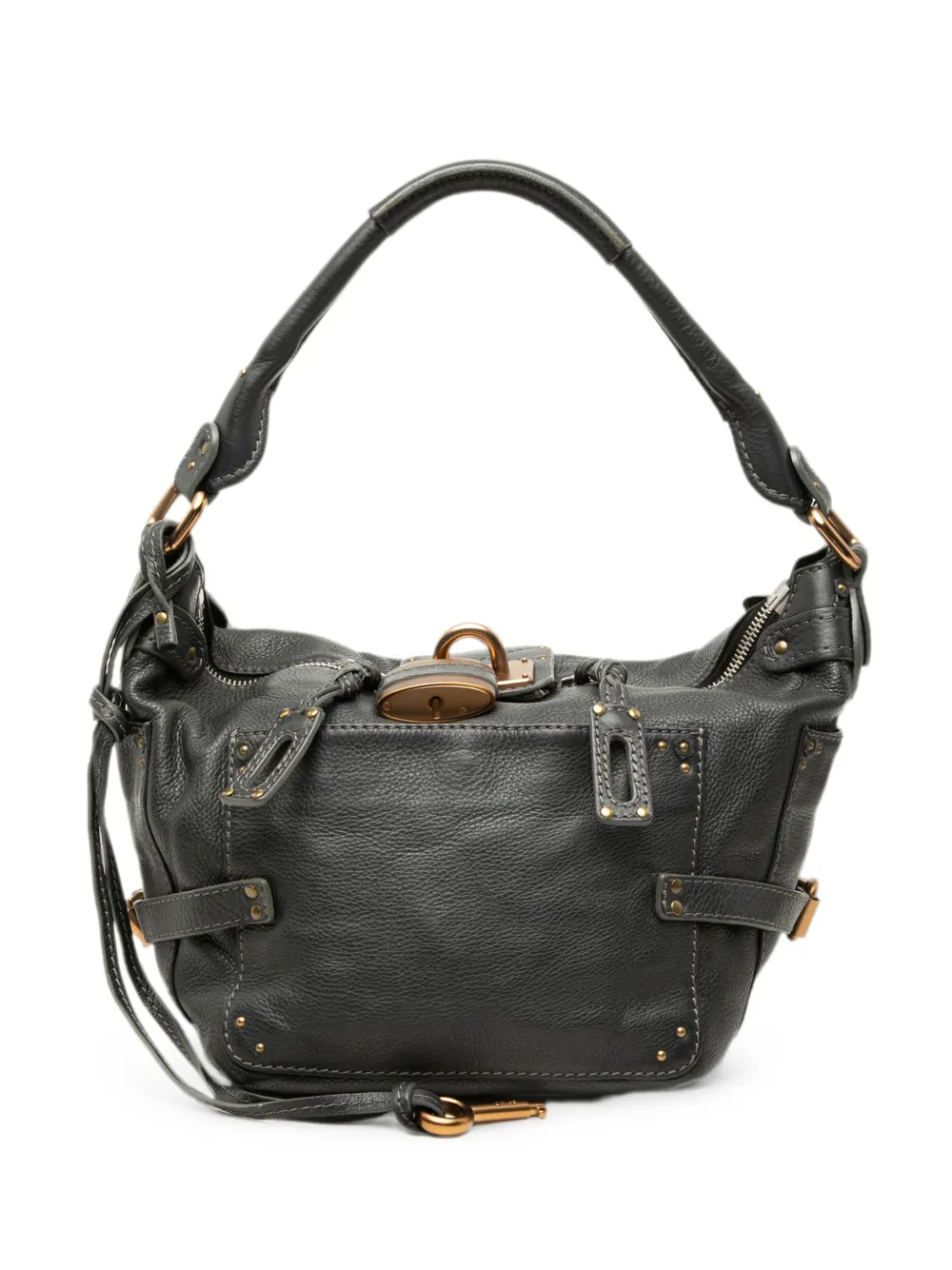 Chloé Pre-Owned 2006 Leather Paddington shoulder bag - Grigio