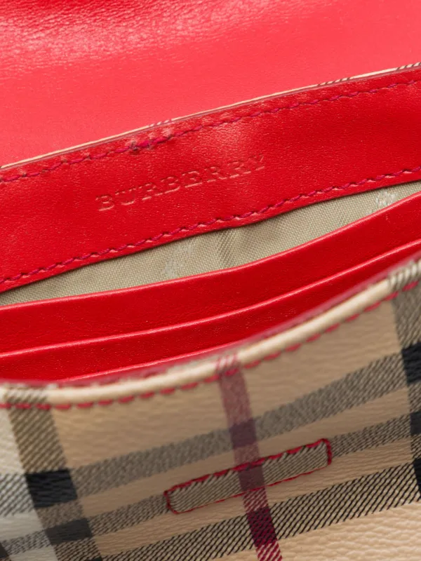 Burberry Pre-Owned 2000-2017 Mini Haymarket Check Coated Canvas