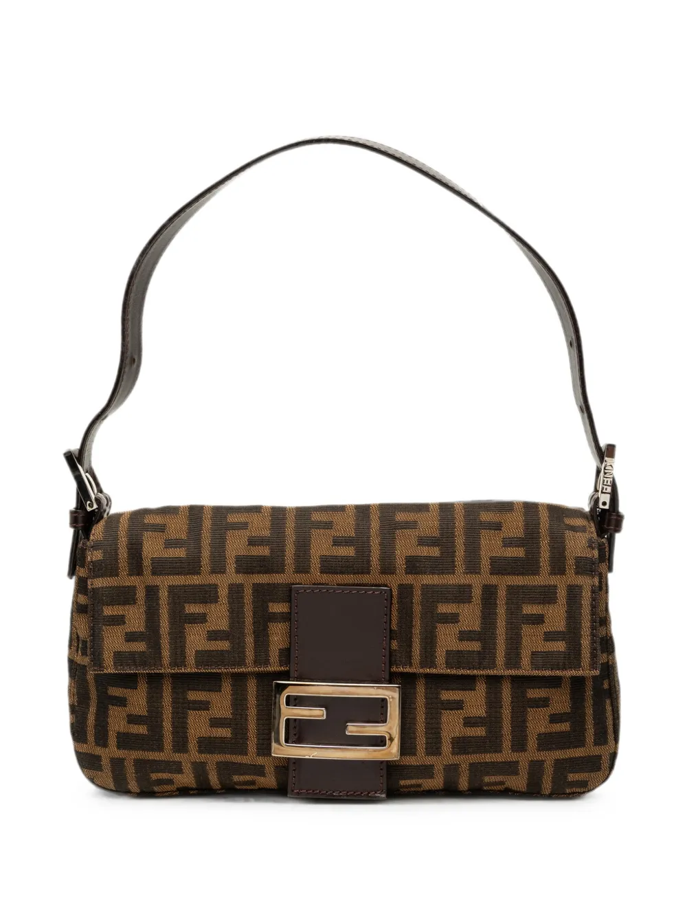 Fendi Pre-Owned 20th Century Zucca Canvas Baguette shoulder bag - Braun