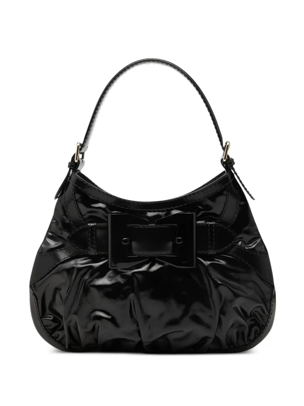 Gucci Pre-Owned Borsa passepartout Dialux Queen media in tela cerata 2000-2015 - Nero