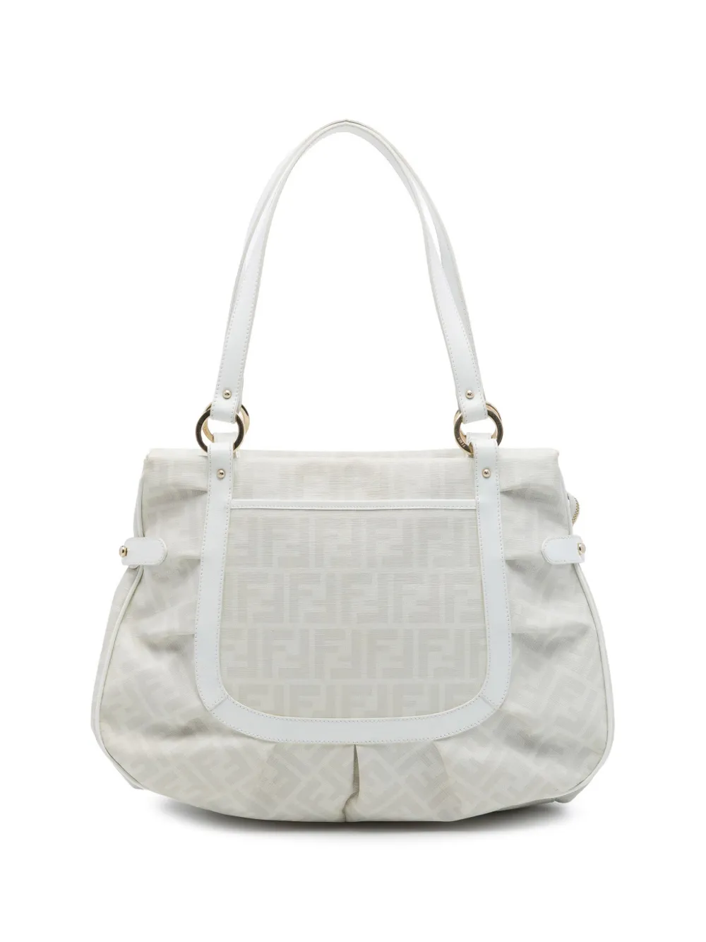 Fendi Pre-Owned 2000-2010 Large Zucca Spalmati Chef Shopper tote bag - Bianco