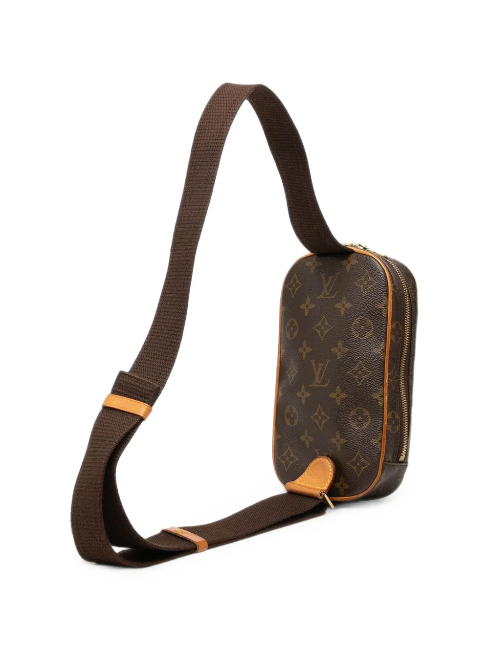 Louis Vuitton Pre-Owned 2001 Monogram Pochette Gange crossbody bag - Marrone