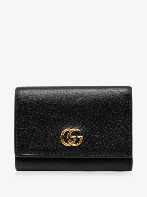 Gucci Pre-Owned 2016-2026 GG Marmont Trifold Compact Wallet small wallets