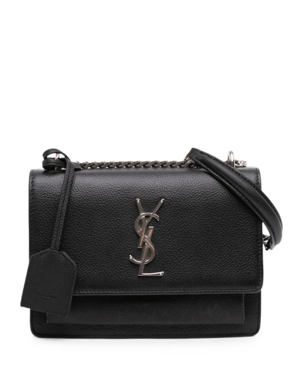 Saint Laurent Pre-Owned 2016 Small Grained Calfskin Monogram Sunset crossbody bag - Schwarz