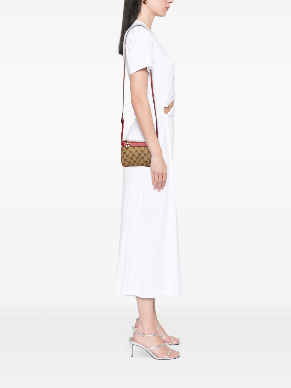 Gucci Pre-Owned 2000-2015 GG Canvas Lovely crossbody bag - Nude
