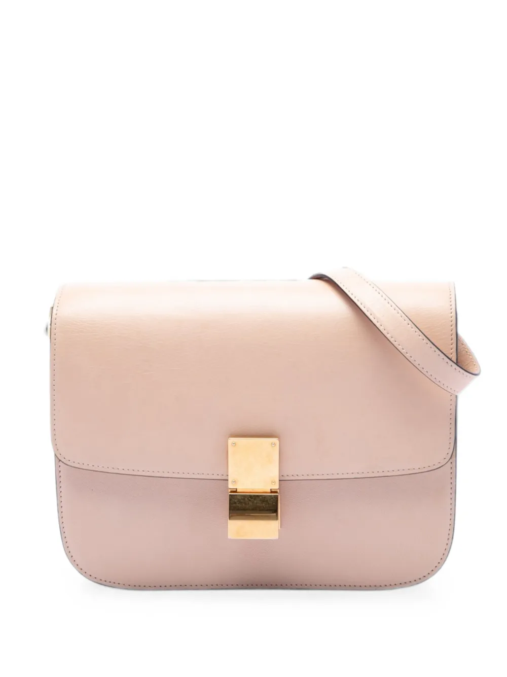 Celine Pre-Owned 2016 Medium Calfskin Classic Box crossbody bag - Rosa